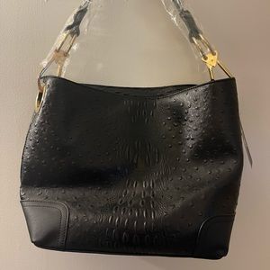 MKF black, textured hobo purse with matching wristlet wallet NWT